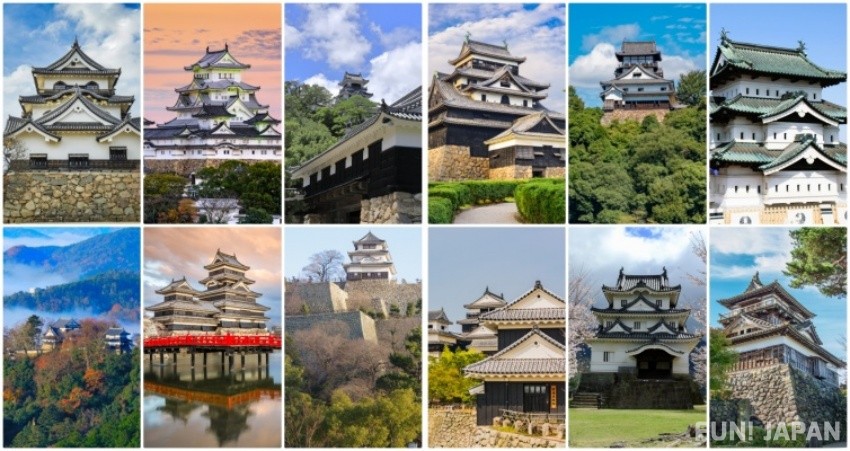 【ซีรี่ส์ปราสาทขึ้นชื่อ】เสน่ห์ที่ก้าวข้ามกาลเวลา! หอปราการปราสาทที่ยังคงสภาพเดิมอยู่ 12 แห่งในญี่ปุ่น