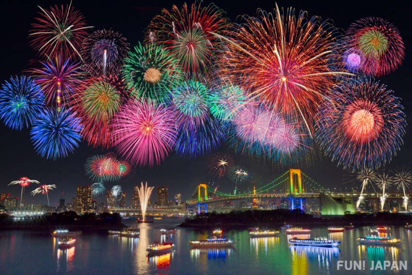 東京で開催する花火大会をまとめて紹介～夏の7月、8月に集中、でも秋冬もある！