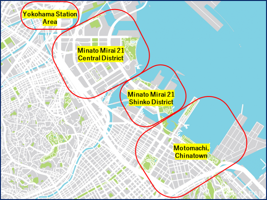 4 sightseeing areas in Yokohama