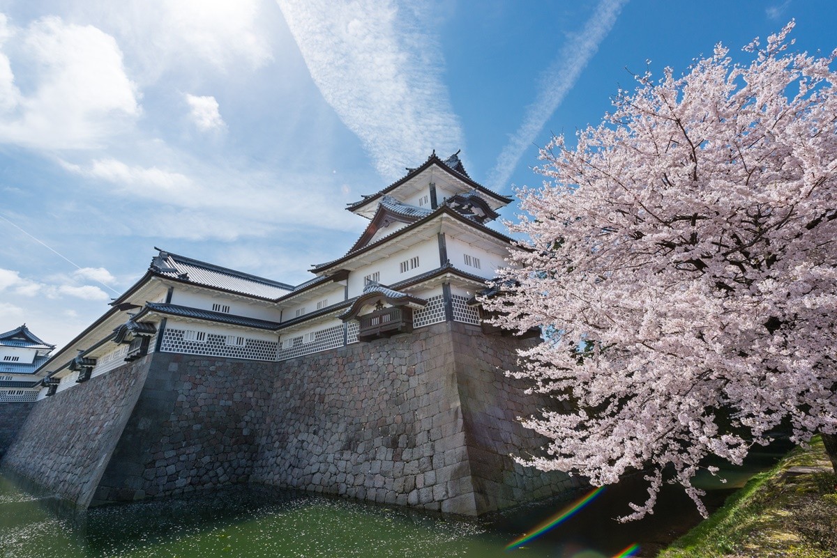 See the historic remains of Kanazawa Castle at “Kanazawa Castle Park” in Kanazawa, Japan