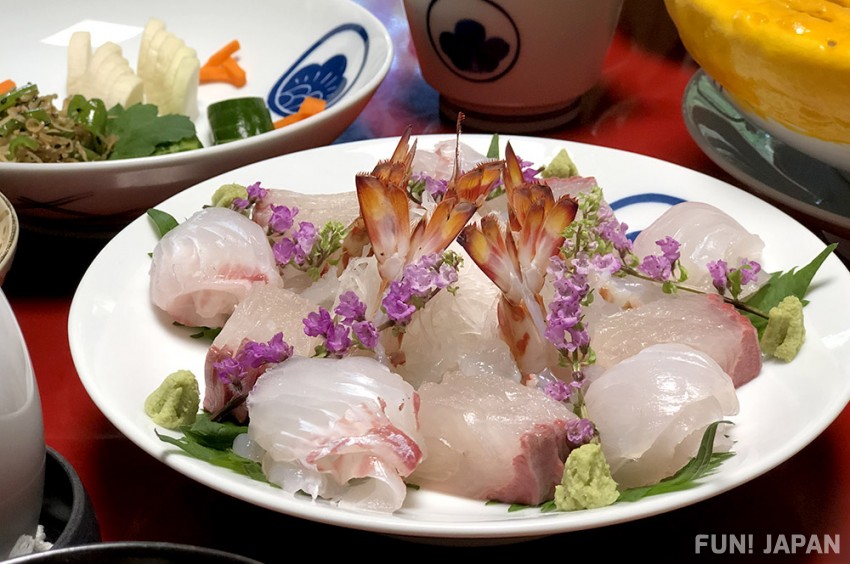 Shippoku Cuisine【Tsukuri】plated sashimi