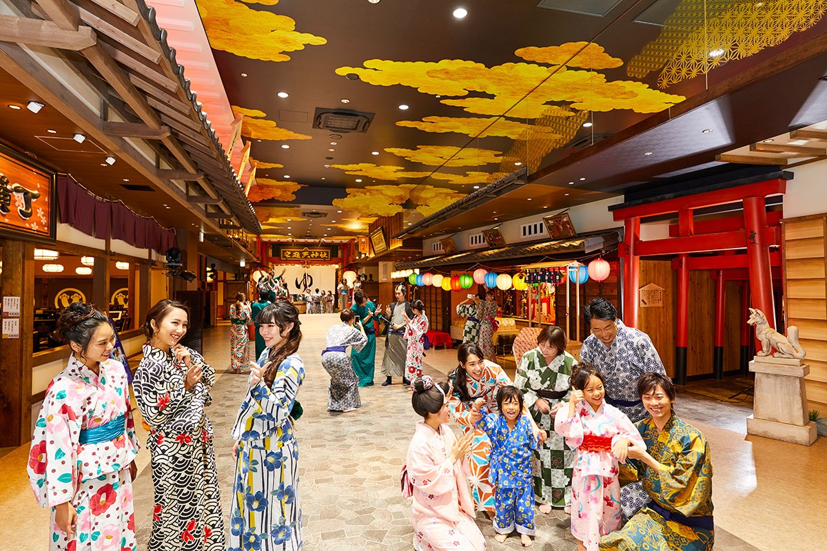 空庭温泉の魅力・見どころ③：毎日日本の伝統文化が体験できる露店ゲームコーナー