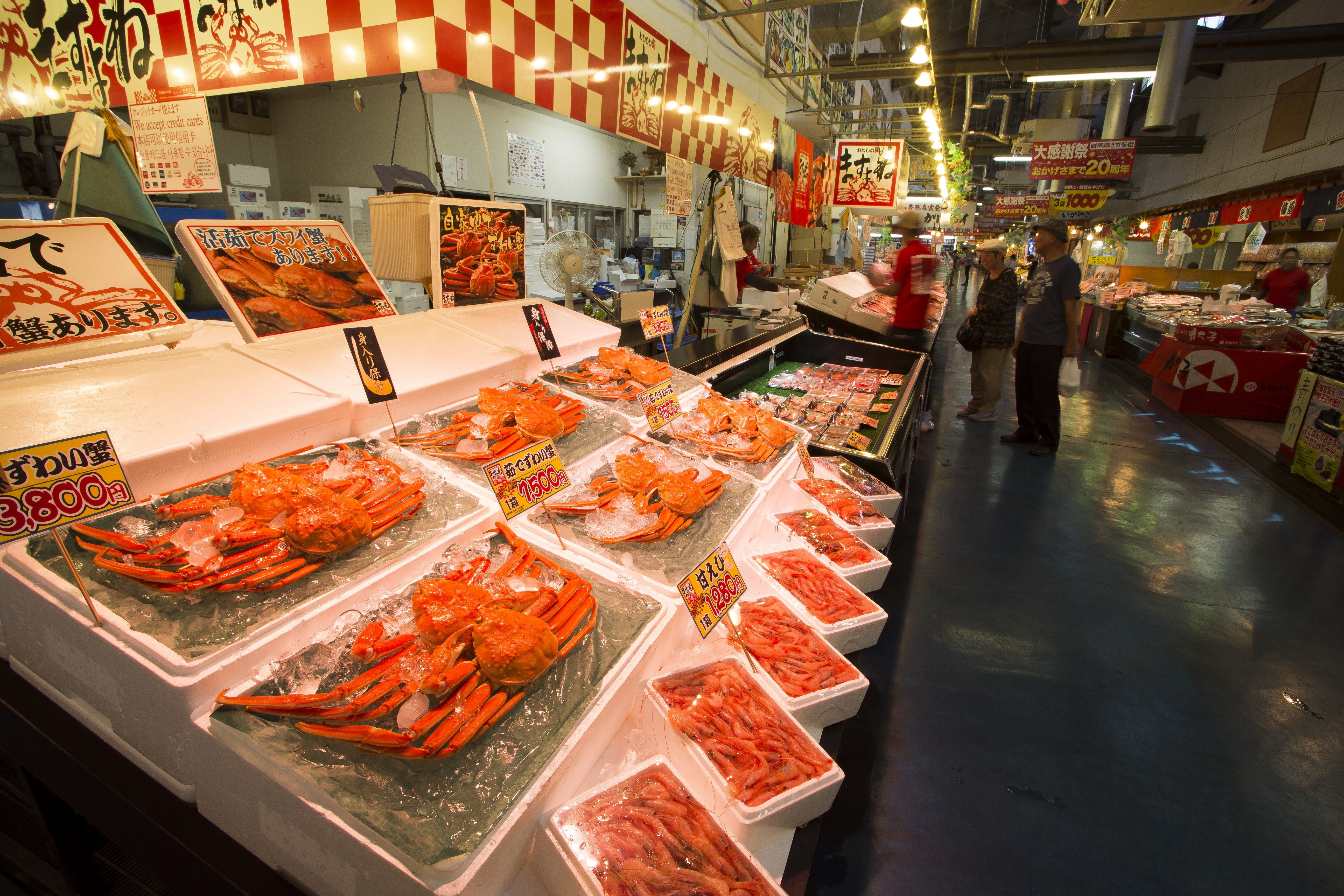 Tsuruga City, Fukui Prefecture Nihonkai Sakanamachi: Seafood market popular for crab seafood rice bowls and conveyor belt sushi