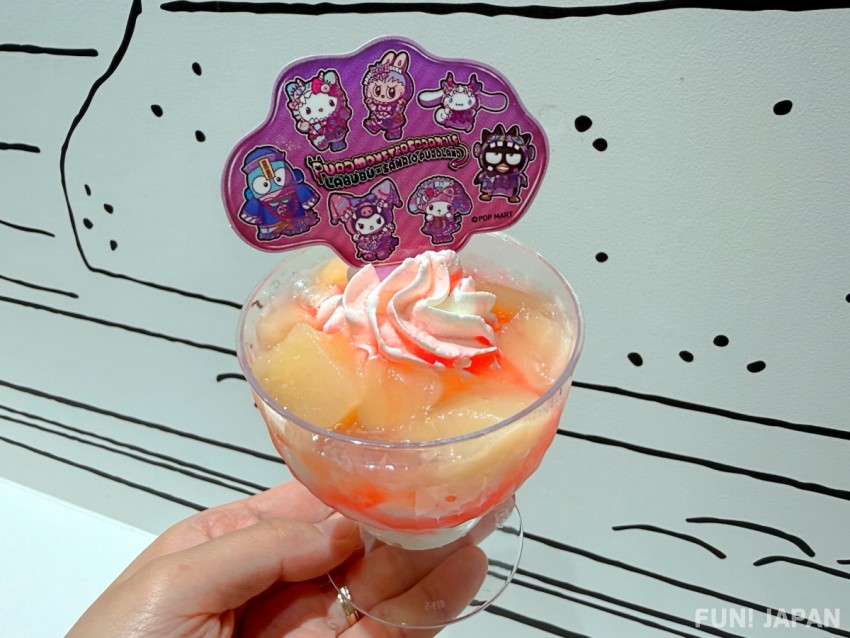 PUROMONSTERSCRAMBLE Sanrio Puroland 2026 Halloween Limited-Time Food LABUBU and PUROMONSTER’s Cool & Cute! Almond Jelly Peach Parfait