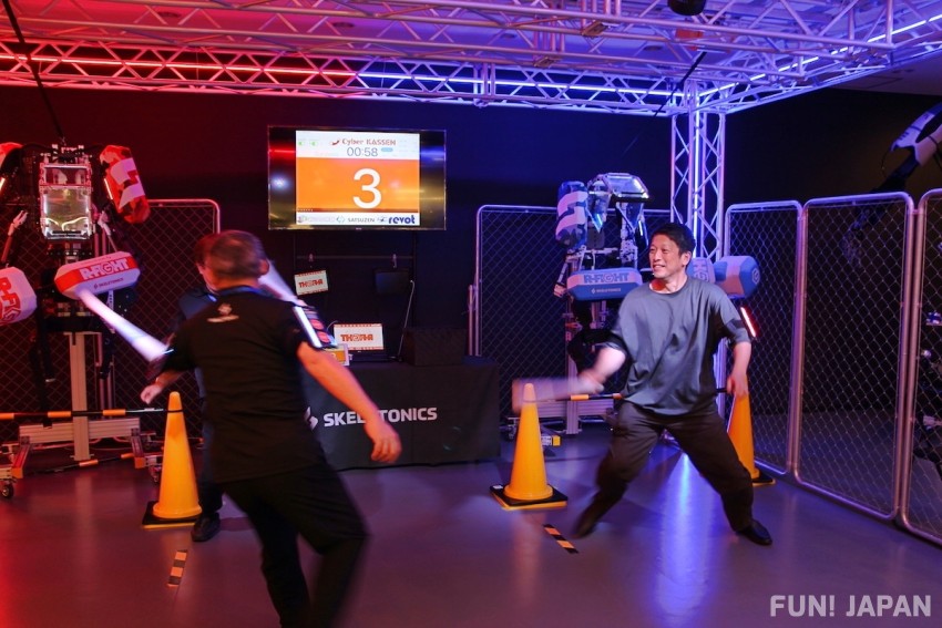 Digital sword fighting showdown at THE ROBOT PARK ODAIBA! 'Cyber KASSEN' Heats Up