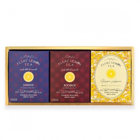 【官方正式授權】日本熱銷商品 光浦釀造 漂浮檸檬茶系列FLT White Box Gift (茉莉花茶、南非國寶茶、生薑) 0825-08