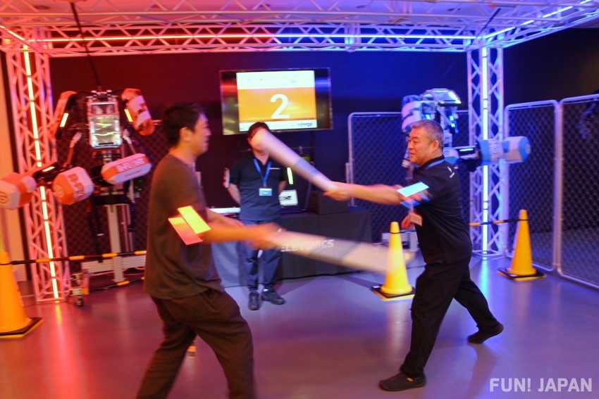 Digital sword fighting showdown at THE ROBOT PARK ODAIBA! 'Cyber KASSEN' Heats Up