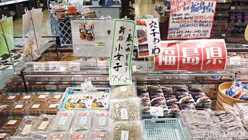 濱之驛松川浦有福島當地的農產品、漁獲以及各種食品、零食、伴手禮、日本酒。