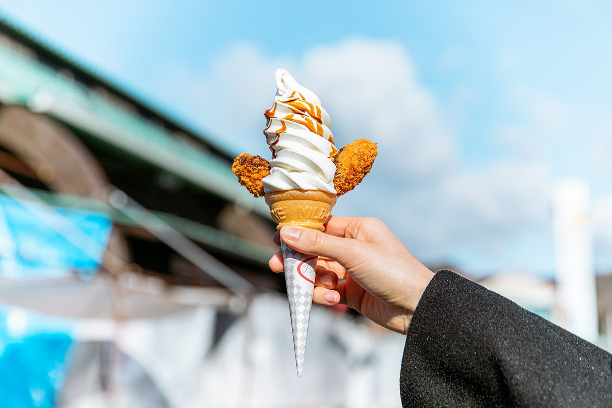 Fried Oyster Soft Serve Okayama