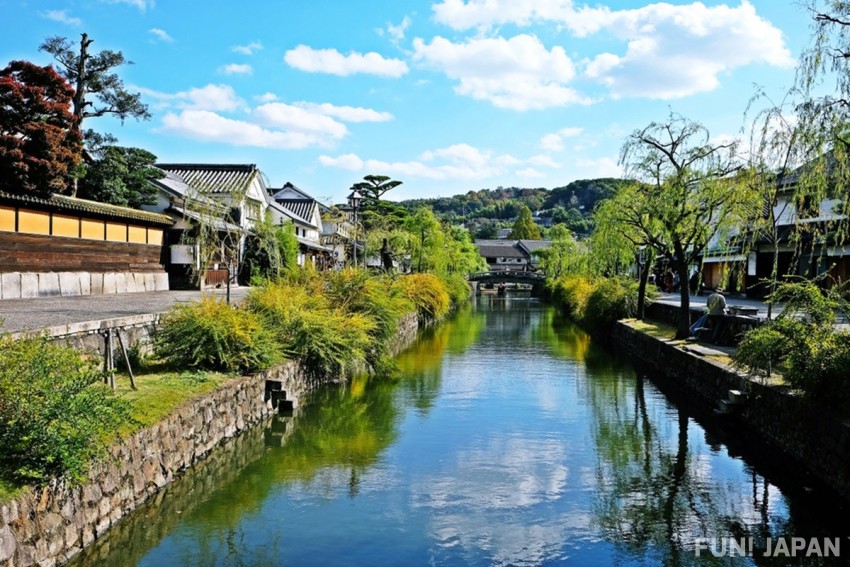 造訪日本岡山縣倉敷運河地區，漫步於古色古香的美麗老街！