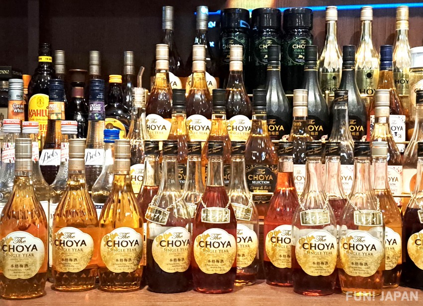 The CHOYA Ginza BAR, an umeshu specialty store
