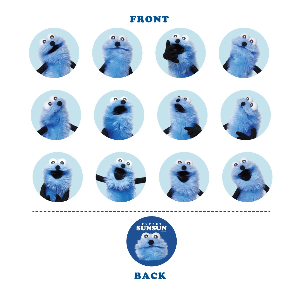 การ์ดจับคู่หุ่นมือ SunSun