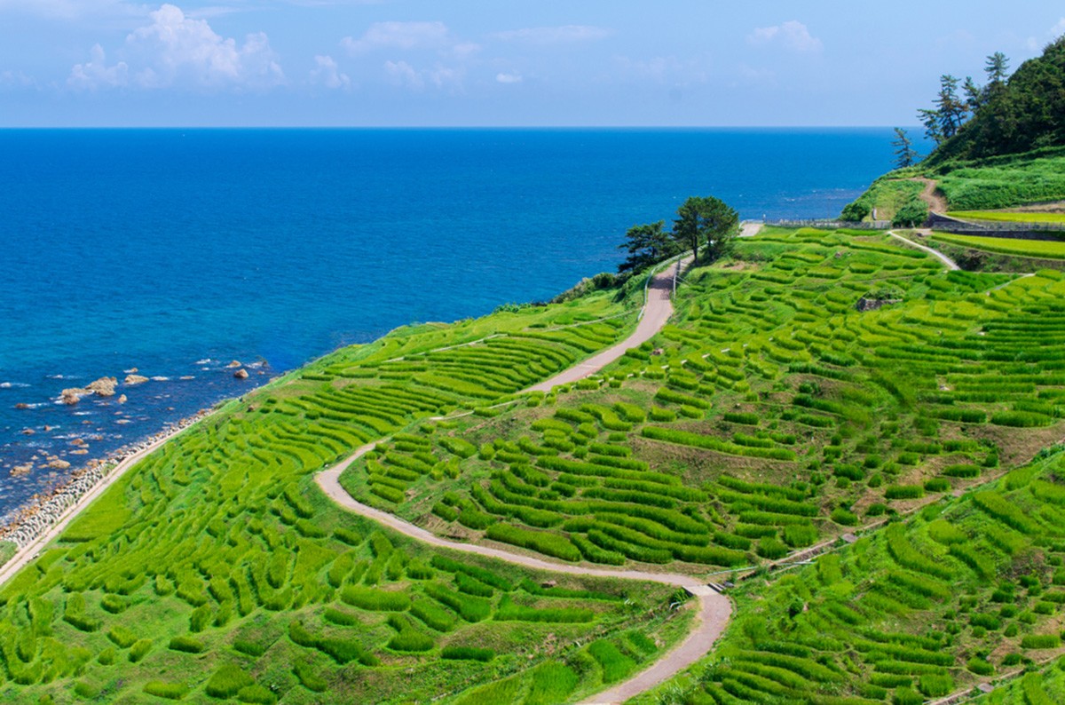 Noto Peninsula in the Northern Part of Ishikawa Prefecture that Protrudes into the Sea of Japan