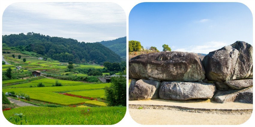 Cycling trip at Asuka village of Nara prefecture