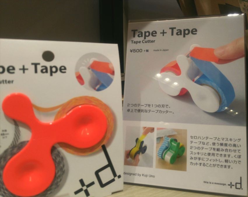 兩種膠帶共用一台膠帶台！「+d Tape + Tape 粉紅創意膠帶台」540日圓（含稅）