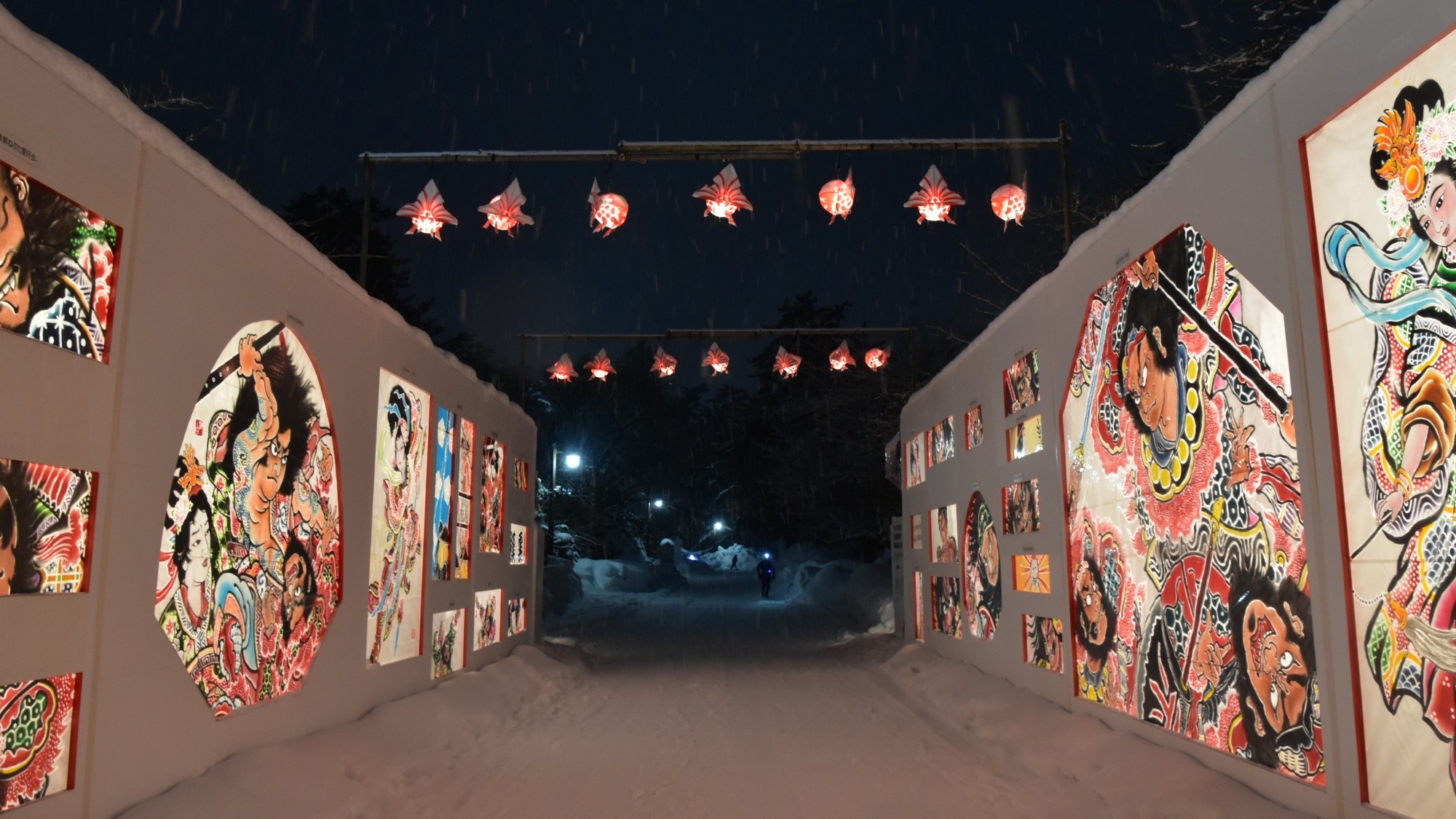 【Aomori】Lễ hội đèn lồng tuyết ở lâu đài Hirosaki