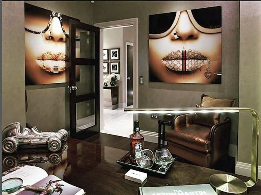 a unique art work to create a stylish and personalized room