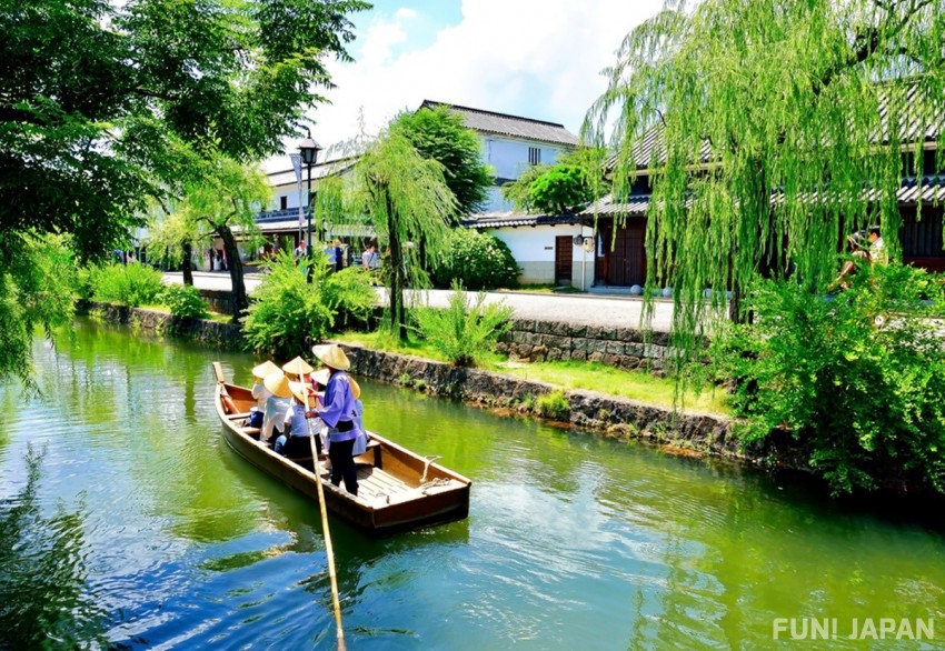 造訪日本岡山縣倉敷運河地區，漫步於古色古香的美麗老街！