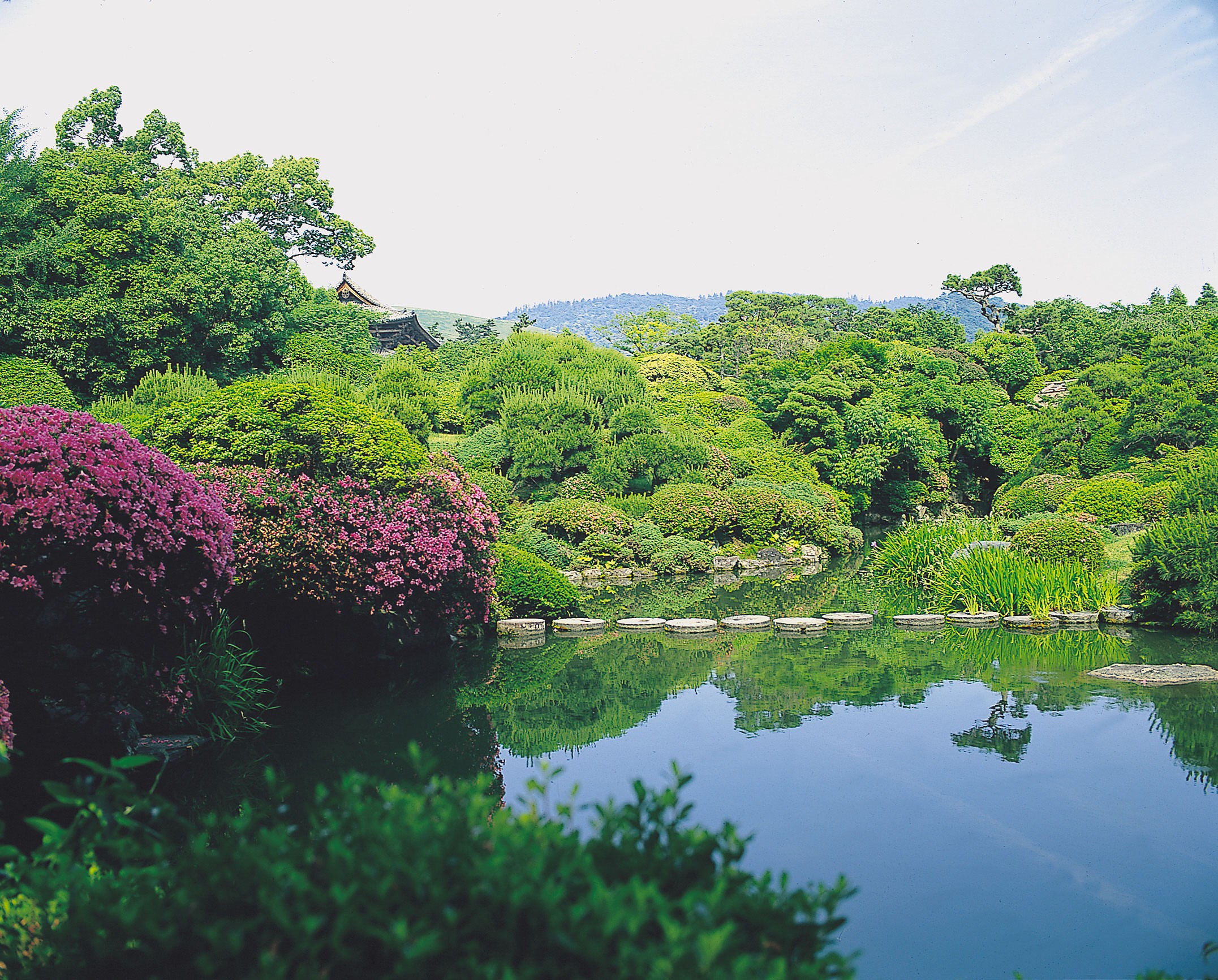 奈良依水園 奈良優美日本庭園
