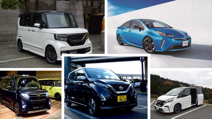 2019年上半年日本汽車銷售排行榜（普通房車與輕型車篇）