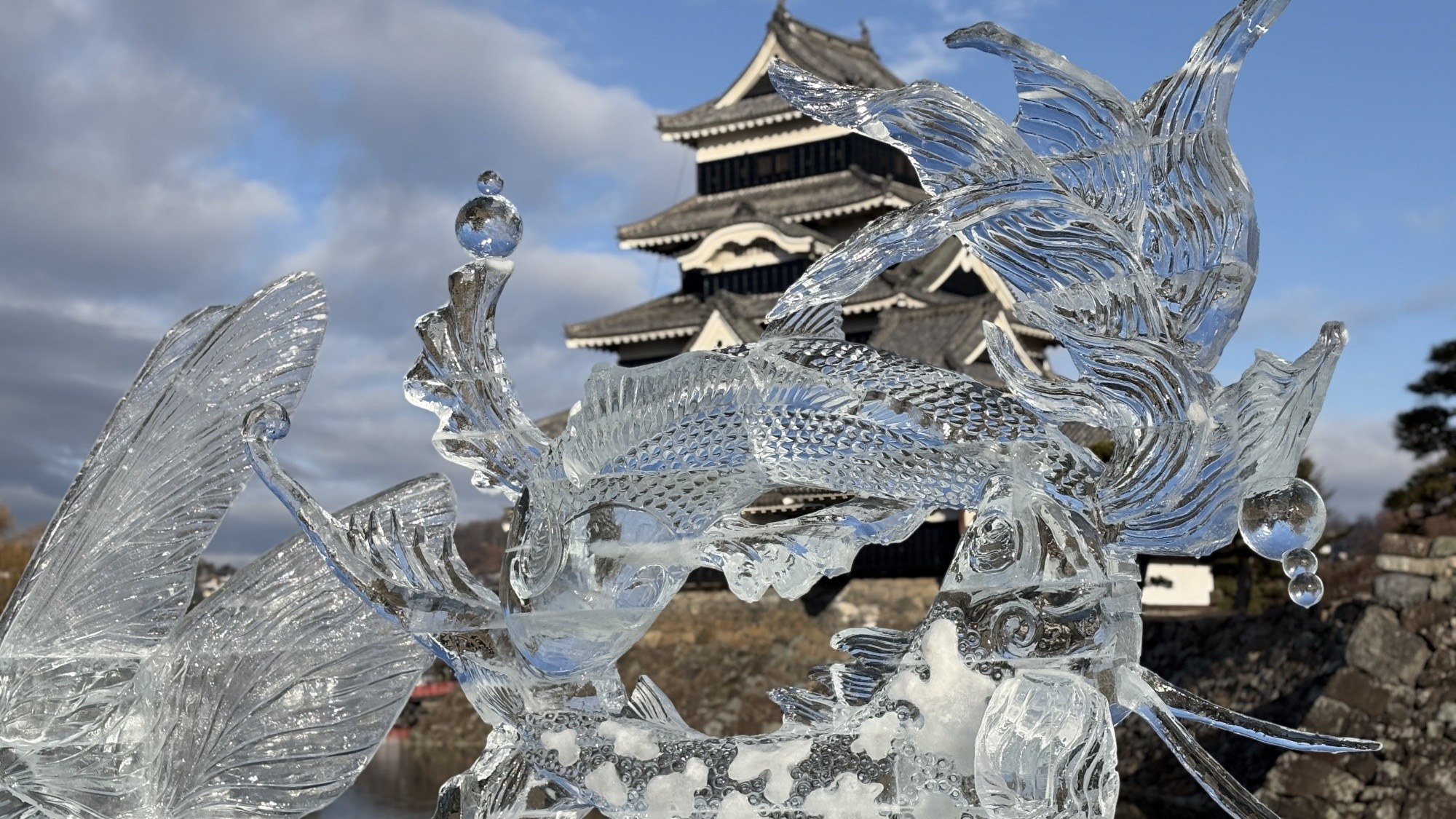 Lễ hội điêu khắc băng tại Lâu đài Matsumoto – Di sản quốc gia