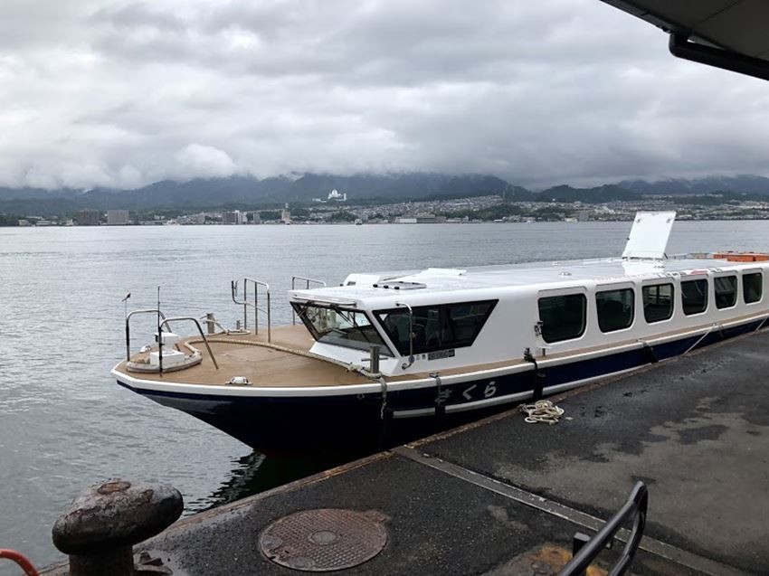 搭乘廣島世界遺產航線遊覽船