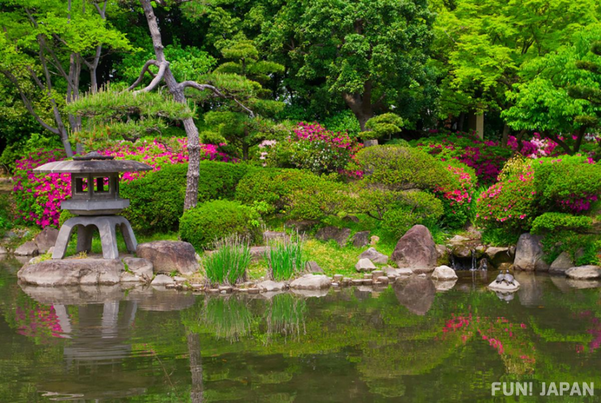 大阪有豐富的庭園