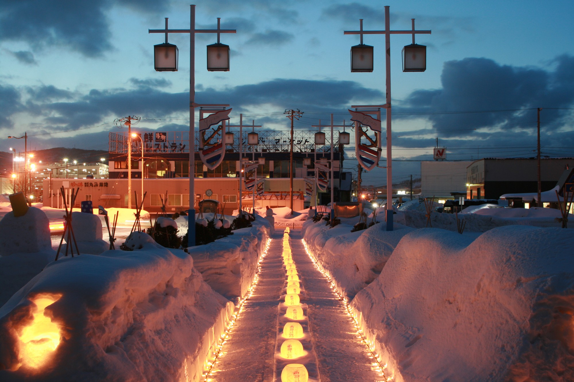 日本北海道 北海道獨有冬季風情 小樽雪燈之路