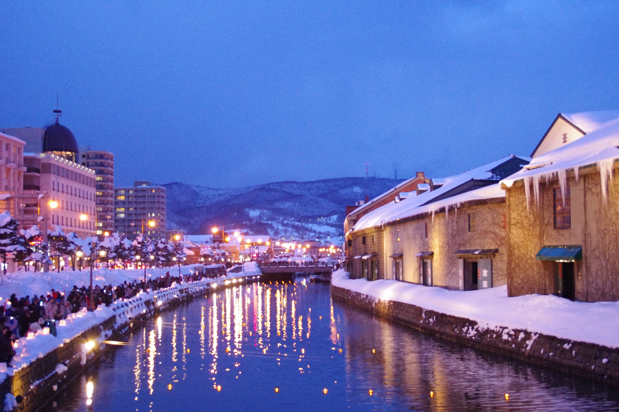 日本北海道 北海道獨有冬季風情 小樽雪燈之路