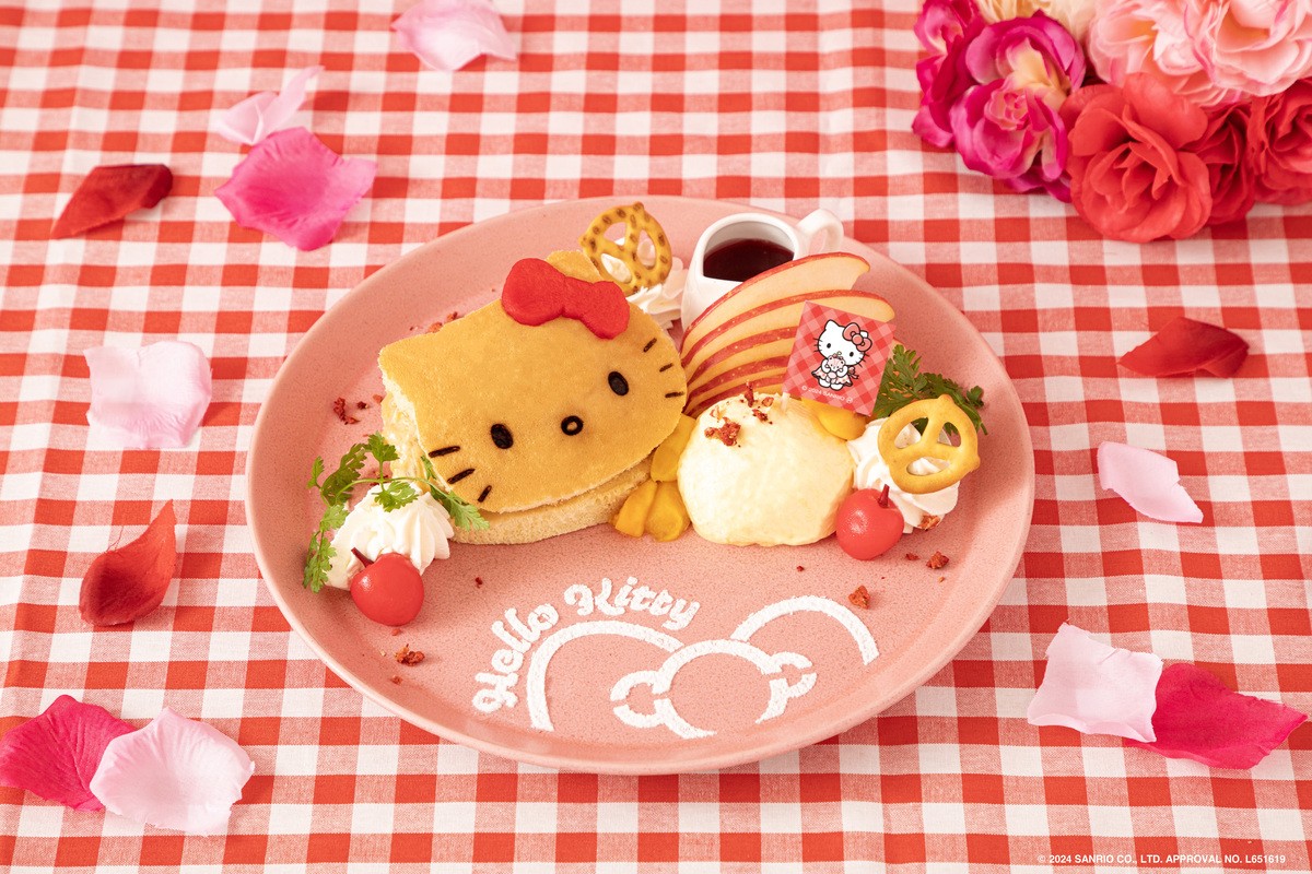 โตเกียว โอซาก้า นาโกย่า Hello Kitty 50th Anniversary Cafe เมนู