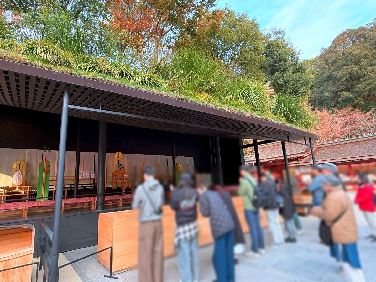 二拜二拍手一拜 太宰府天満宮 臨時本殿 2025年 楓葉