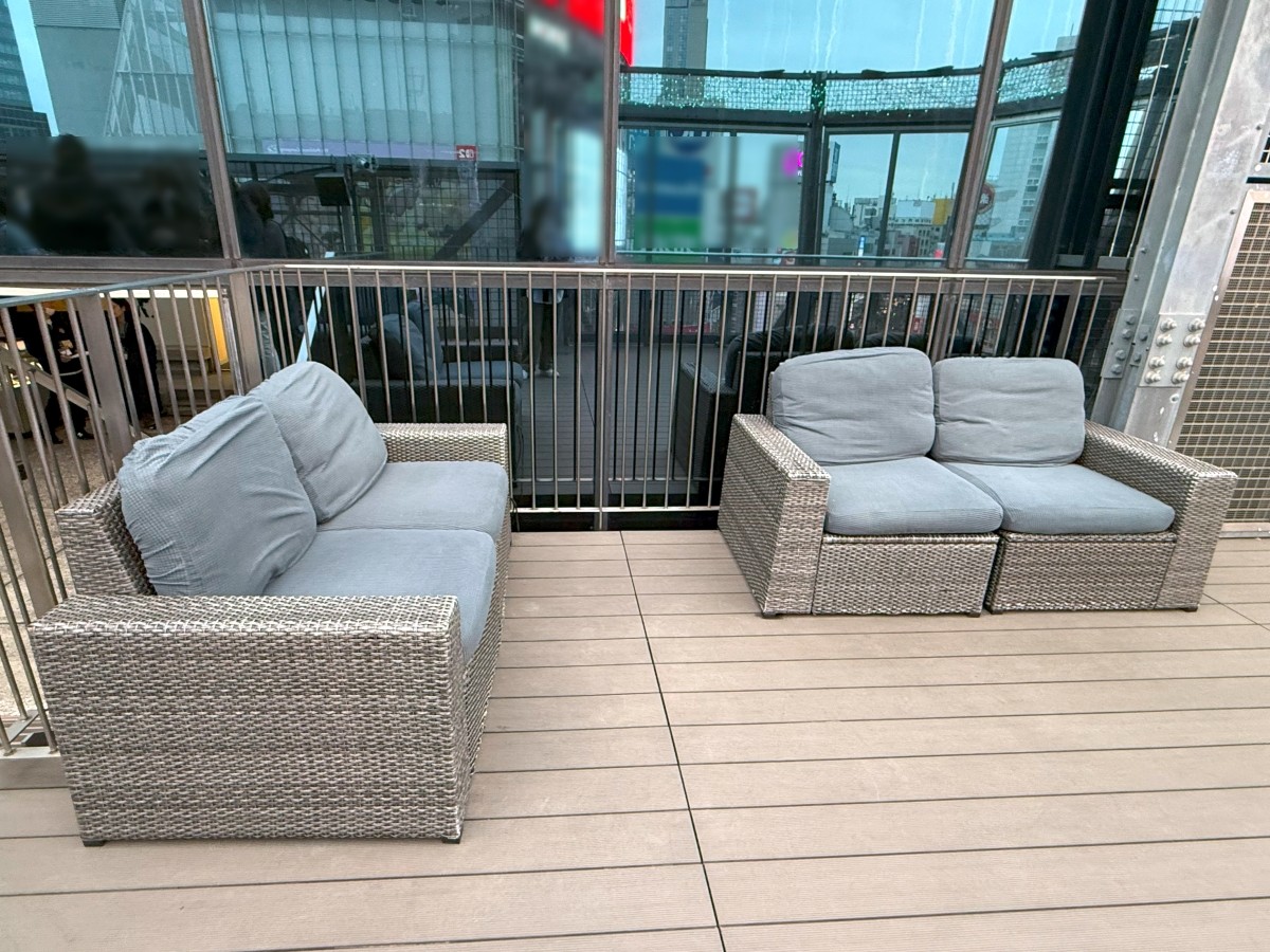 MAG8 Shibuya Scramble Crossing Observation Lounge Outdoor Terrace Sofa