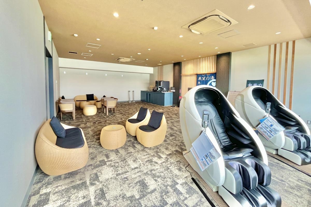 湯後休憩Lounge的內部空間