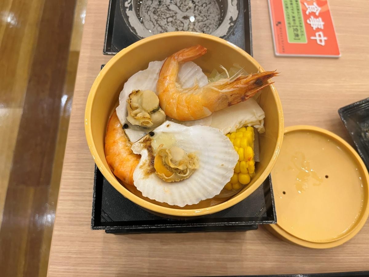 溫泉蒸籠料理現場
