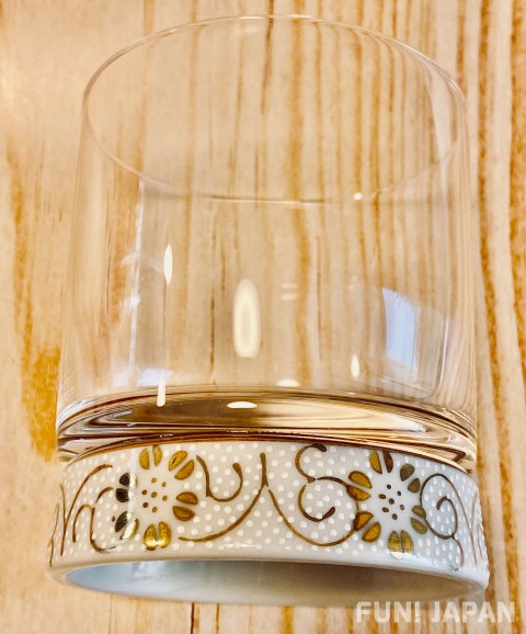 Shirochibu-Tessen/Kinhanazume Pair Lowball Glasses