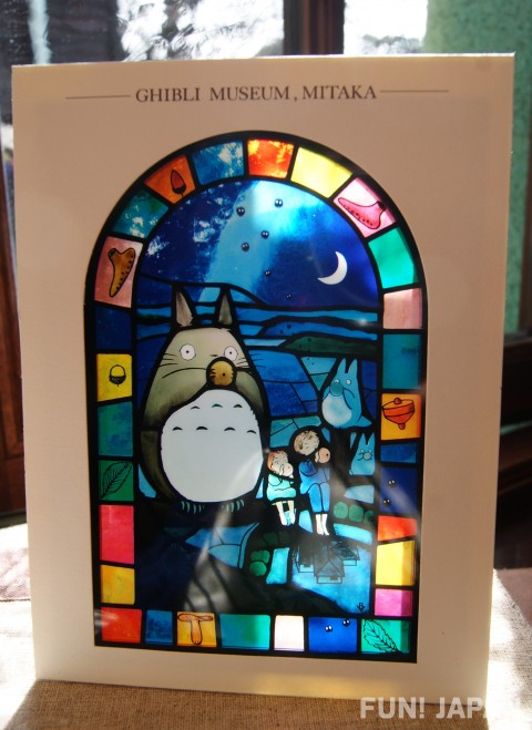 Ghibli Museum in Mitaka, Tokyo オリジナルステンドグラスポストカード