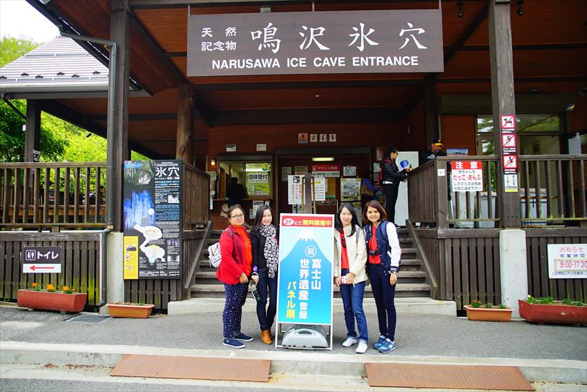 Narusawa Ice Cave Fuji Shibazakura