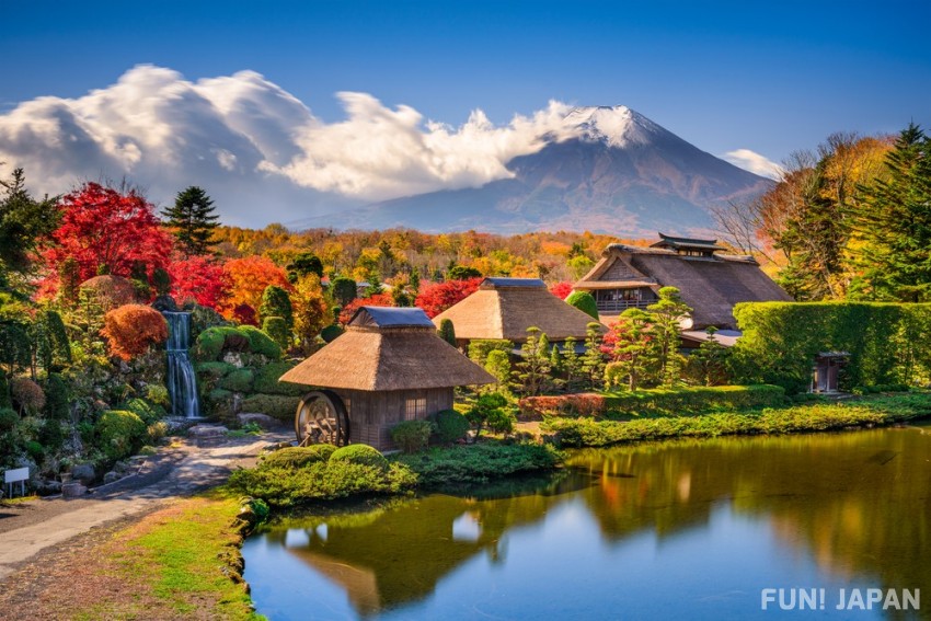 Cảnh quang tuyệt đẹp của làng cổ Oshino Hakkai dưới chân núi Phú Sĩ! 