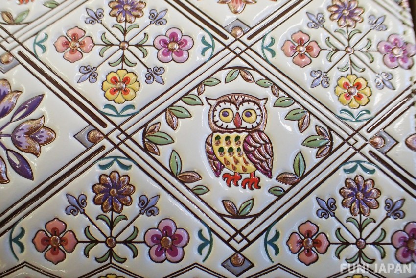 Good Omen “Owl” and “Seasonal Flowers” as a Motif