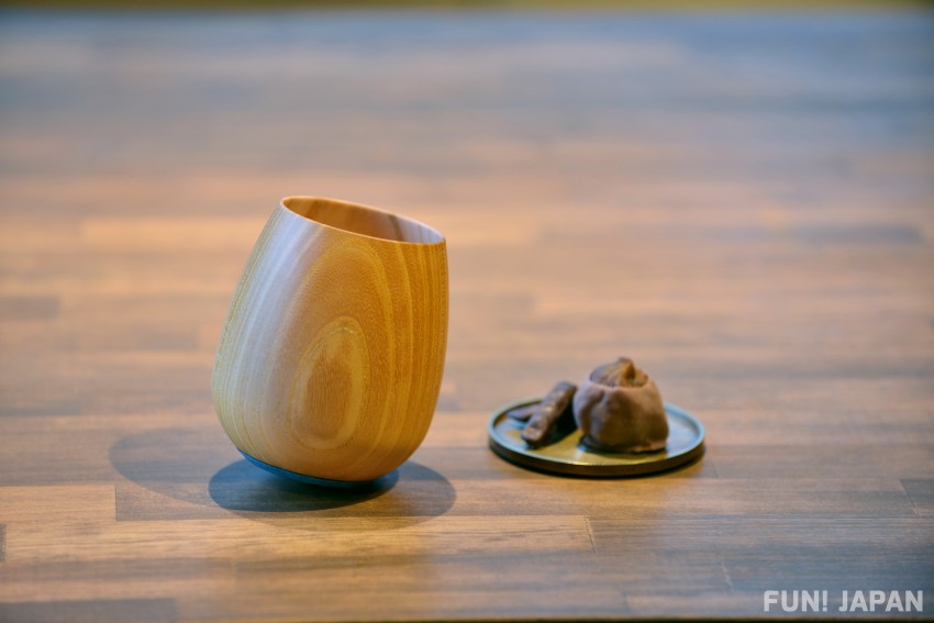 日本製木杯「Cup SHIRO TILT」圓滾滾木質紋路十分可愛 