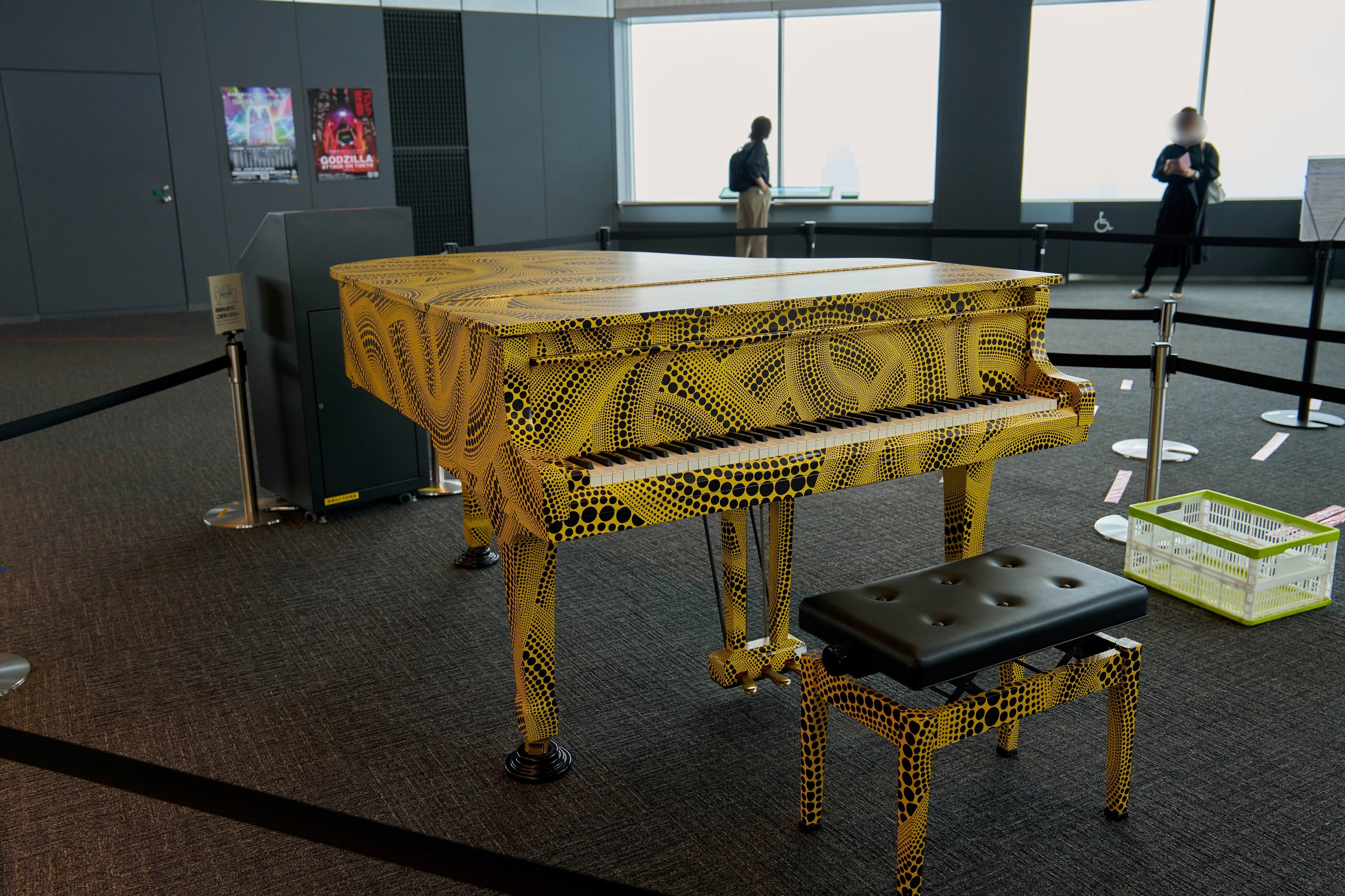 Yayoi Kusama grand piano,