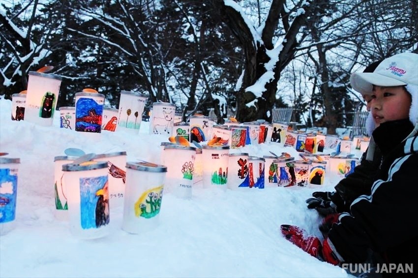 เทศกาลโคมไฟหิมะแห่งปราสาทฮิโรซากิอันแสนโรแมนติก
