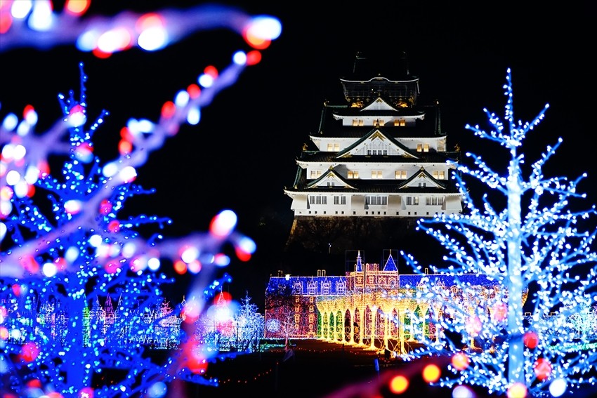 Lễ hội ánh sáng tại Osaka vào mùa đông