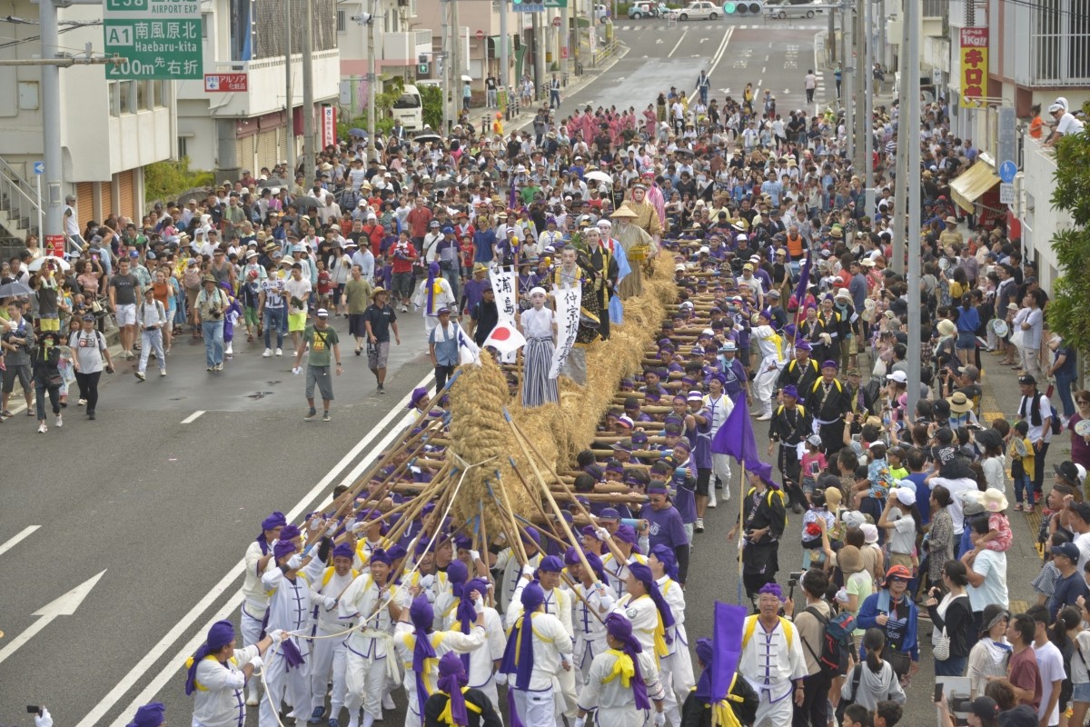 Yonabaru Great Tug-of-War Festival in Okinawa