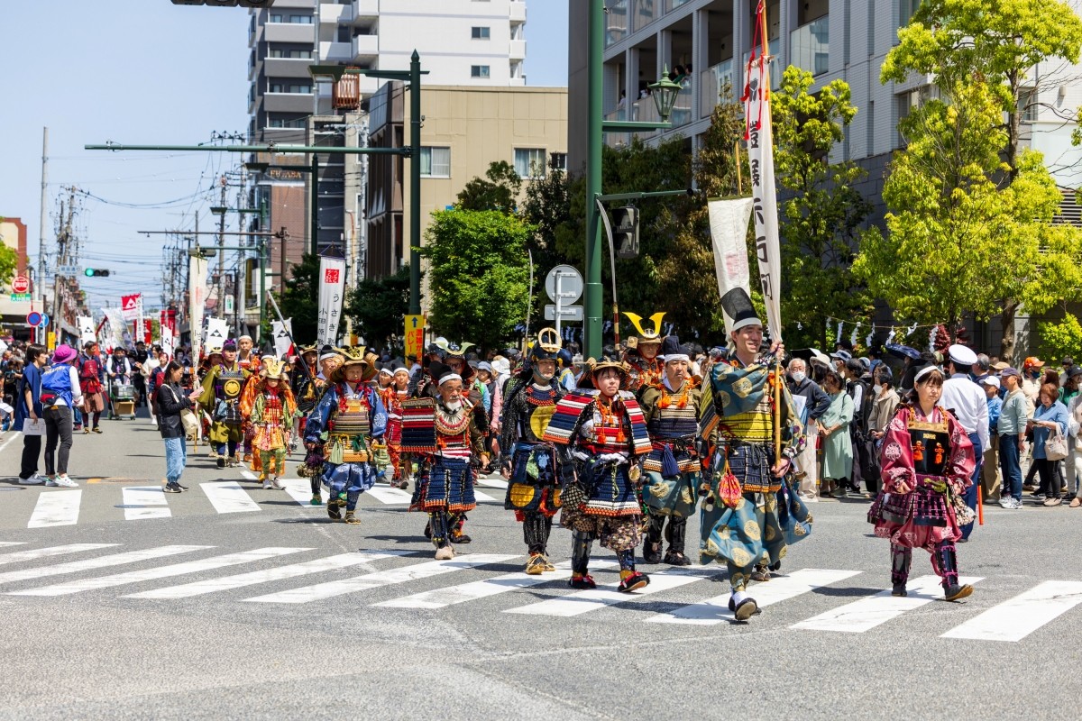 Parade prajurit di Festival Hojo Godai Odawara