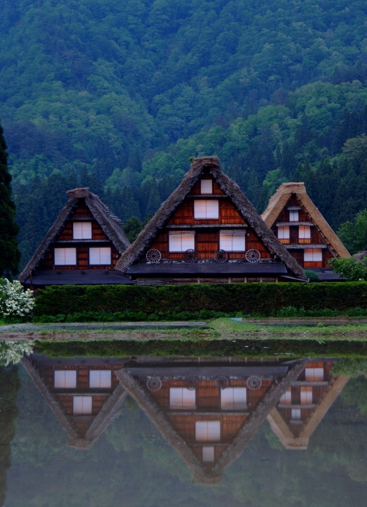 白川鄉 三小屋合掌造（三つ子の合掌造り）