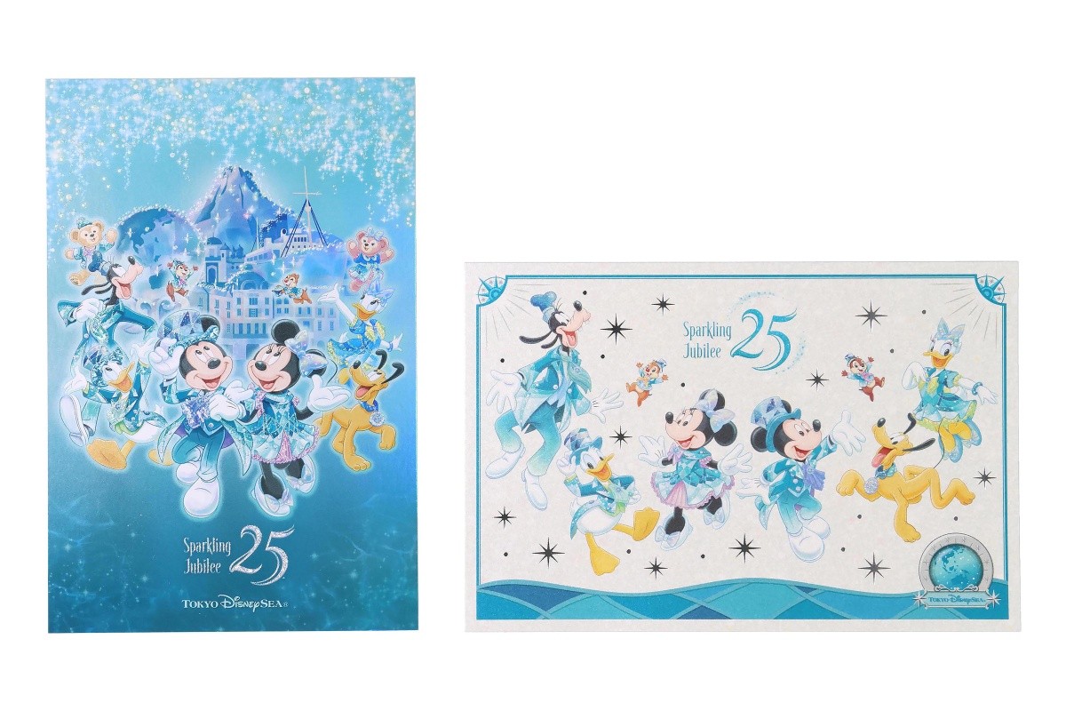 Barang Edisi Terbatas Peringatan 25 Tahun Tokyo DisneySea Kartu Pos Souvenir
