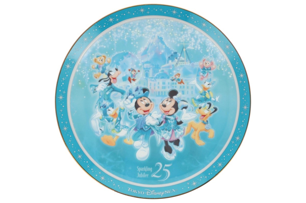 Barang Edisi Terbatas Peringatan 25 Tahun Tokyo DisneySea Piring Dekoratif Souvenir