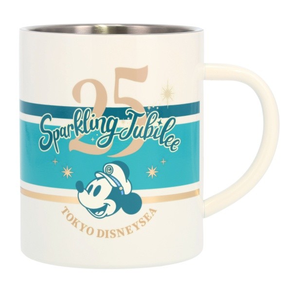 Mug Stainless Steel Suvenir Edisi Terbatas Peringatan 25 Tahun Tokyo DisneySea