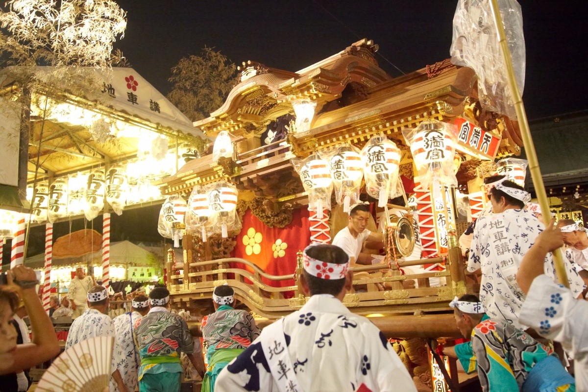 7月 日本 風物詩 著名 祭典 活動 天神祭 大阪